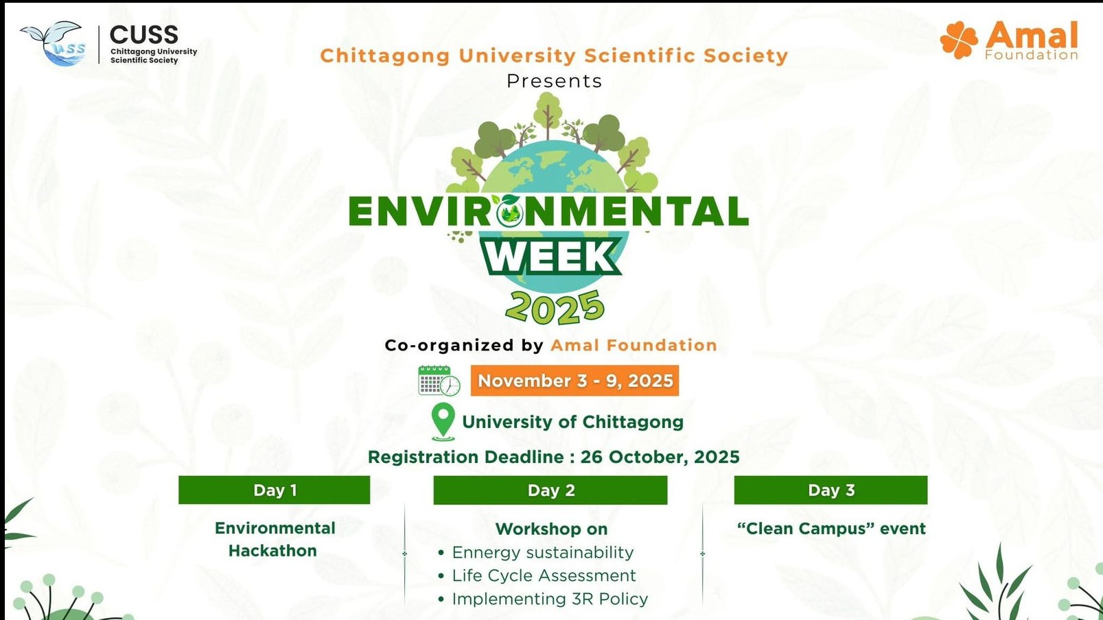 Environmental Hackathon (Environmental Week 2025)